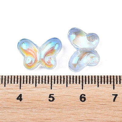 AB Color Plated Transparent Glass Beads GLAA-Z020-01C-1