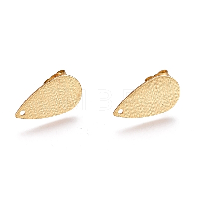 Brass Stud Earrings Findings KK-O123-D-1