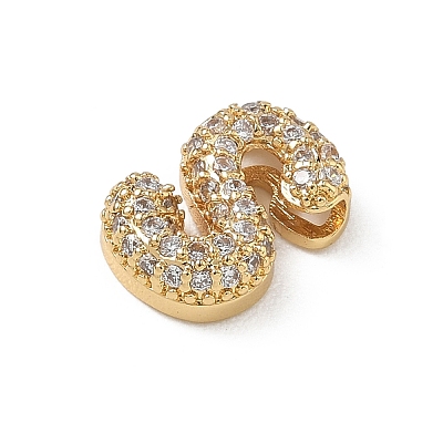 Brass Micro Pave Cubic Zirconia Pendants KK-A300-02G-S-1