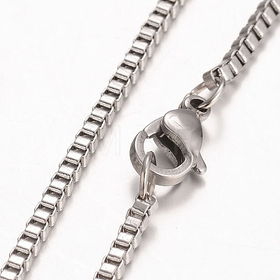 316 Surgical Stainless Steel Venetian Chains Necklaces NJEW-JN01293-02-1