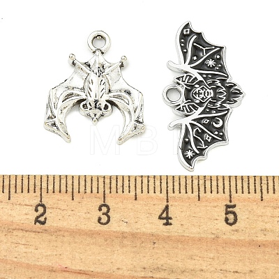 12Pcs Hallowmas Theme Tibetan Style Alloy Pendants FIND-U010-12-1