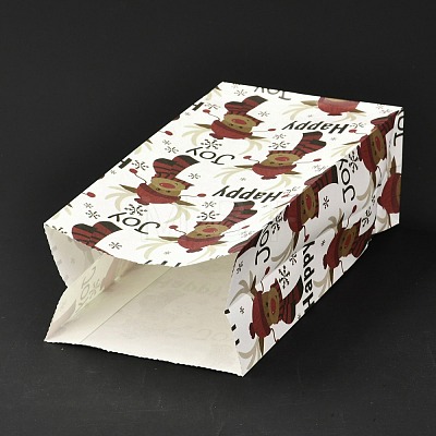 Christmas Theme Rectangle Paper Bags CARB-G006-01J-1