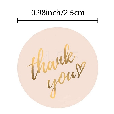 4 Colors Thank You Stickers Roll STIC-PW0006-017-1