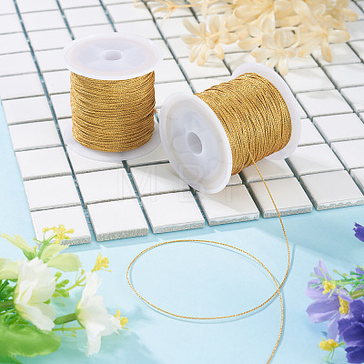 2 Rolls Round PET Metallic Thread MCOR-TADJ0001-01C-01-1