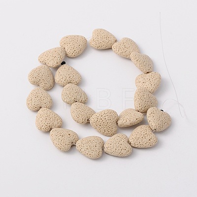 Dyed Natural Lava Rock Bead Strands G917-2-1