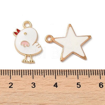 Alloy Enamel Pendants ENAM-MSMC001-13E-1