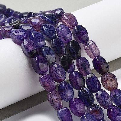 Natural Dragon Veins Agate Beads Strands G-G172-01N-1