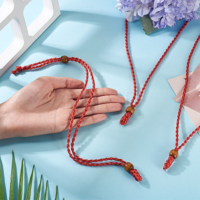 Adjustable Waxed Polyester Cord Necklace Making NJEW-TAC0029-1