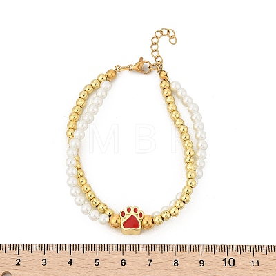 Brass Multi-strand Bracelets BJEW-M056-09G-03-1