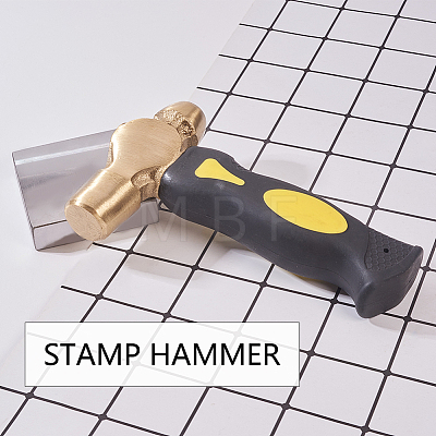 Brass Hammers and Gold Hammer Iron Anvil TOOL-BC0008-20-1
