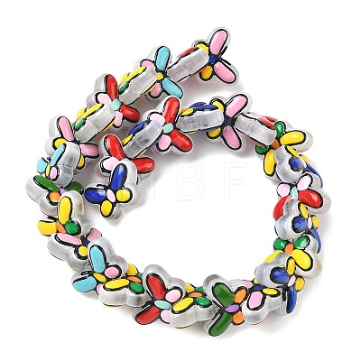 Transparent Glass Enamel Beads LAMP-C023-02-1