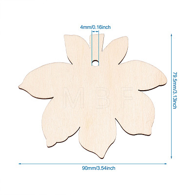 Undyed Wooden Big Pendant X-WOOD-TA0002-19-1