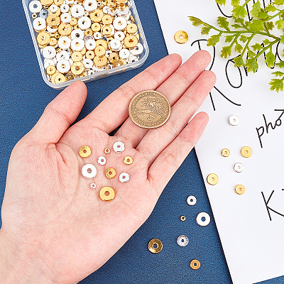 Brass Spacer Beads KK-PH0001-40-1
