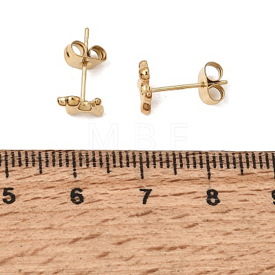 304 Stainless Steel Stud Earrings SA-CBABF3F-14G-01-1