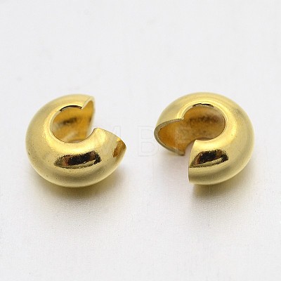 Mixed Style Brass Crimp Beads Covers KK-X0034-1