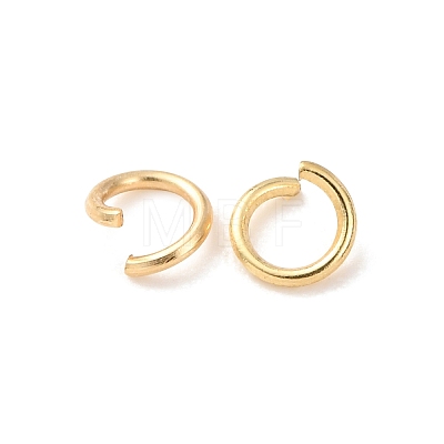 Brass Open Jump Rings KK-G604-08G-16-1