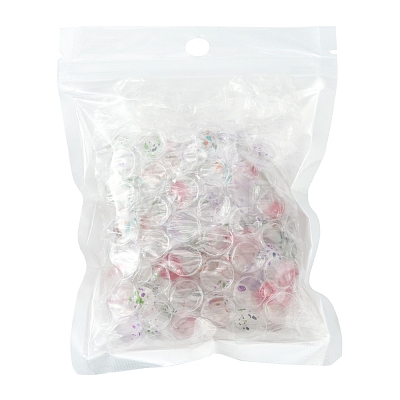 100Pcs 5 Colors Glass Beads GLAA-FS0001-41-1