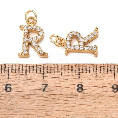 304 Stainless Steel with Crystal Rhinestone Charms RB-CBA5270-11G-R-1
