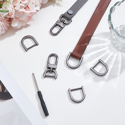 4Pcs Zinc Alloy Swivel Lobster Claw Clasps FIND-SP0005-65B-1