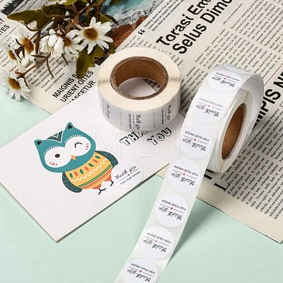 1 Inch Thank You Adhesive Label Stickers DIY-J002-C03-1