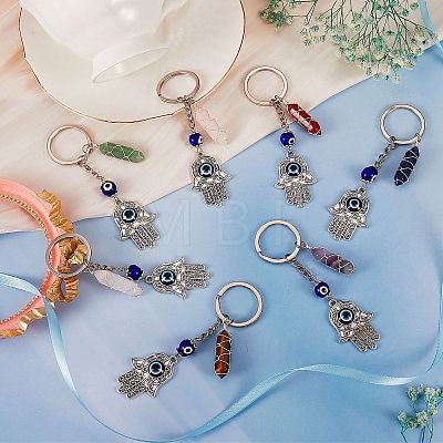 Handmade Lampwork Bead Keychain KEYC-SW00001-1