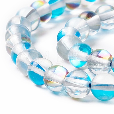 Synthetic Moonstone Beads Strands G-E573-02A-02-1