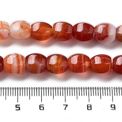 Natural Banded Agate Beads Strands G-G172-02A-1