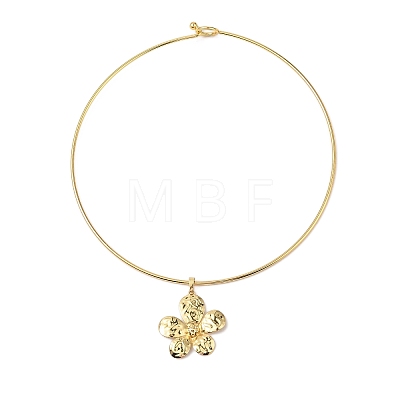 Brass Charm Necklace BJEW-Q350-07A-G-1