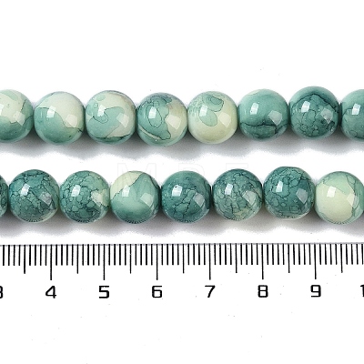 Baking Paint Glass Bead Strands GLAA-H031-01C-07-1