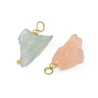 Raw Rough Natural Morganite Pendants PALLOY-JF05961-1