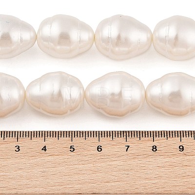 Shell Pearl Beads Strands BSHE-L035-A02-1