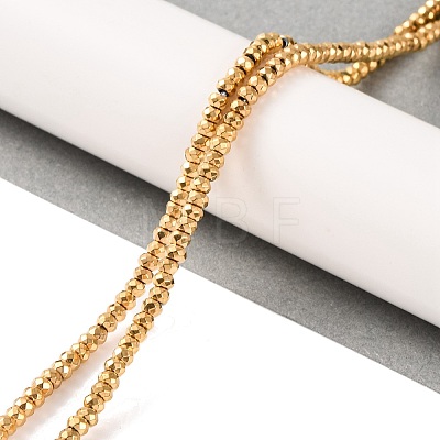 Electroplated Synthetic Non-magnetic Hematite Beads Strands X-G-H027-E01-02-1