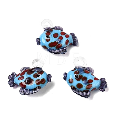 Handmade Lampwork Pendants LAMP-B035-01C-1
