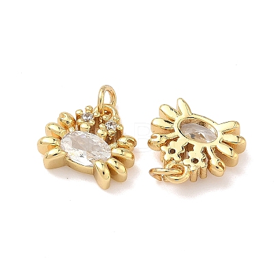 Brass Micro Pave Cubic Zirconia Pendants LS-KK-A291-11D-G-1