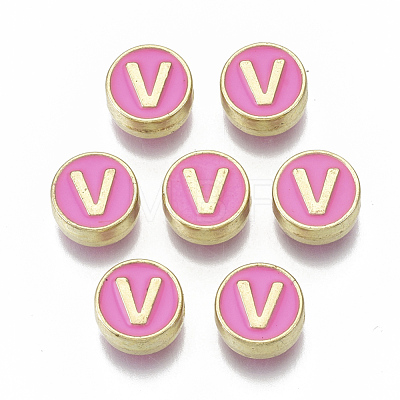 Alloy Enamel Beads X-ENAM-S122-028V-NR-1