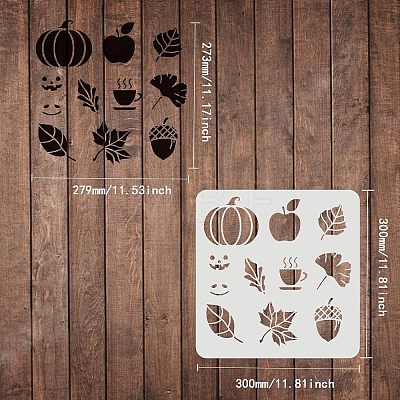 Large Plastic Reusable Drawing Painting Stencils Templates DIY-WH0172-591-1