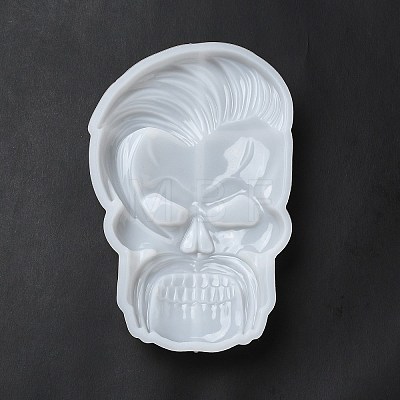 Cheerful Skull Display Decoration Silicone Molds DIY-L071-08D-1