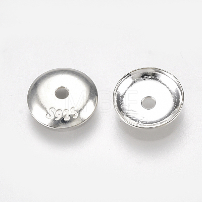 925 Sterling Silver Bead Caps STER-S002-31-7mm-1