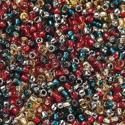 4 Colors 8/0 Christmas TOHO Round Seed Beads SEED-X0058-24-1