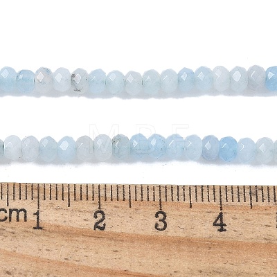 Dyed Natural Malaysia Jade Rondelle Beads Strands G-E316-2x4mm-61-1