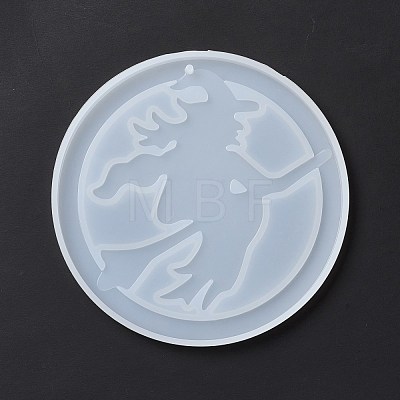 DIY Witch Pendant Silicone Statue Molds DIY-E049-01-1