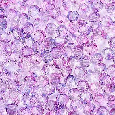 Baking Paint Electroplate Transparent Glass Seed Beads SEED-N006-07J-1