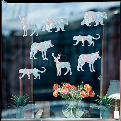 Waterproof PVC Colored Laser Stained Window Film Adhesive Stickers DIY-WH0256-035-1