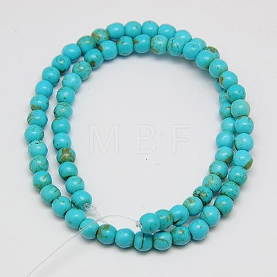 Synthetic Turquoise Beads Strands TURQ-G106-12mm-02F-1