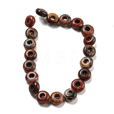 Natural Red Rainbow Jasper Beads Strands G-P536-A09-01-1