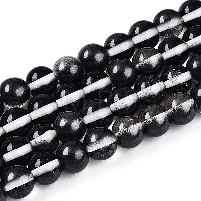 Baking Paint Transparent Glass Beads X1-DGLA-N011-10mm-10-1