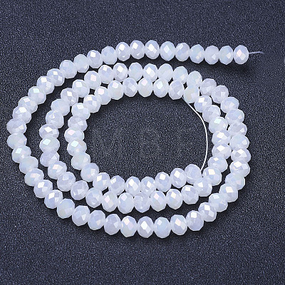 Electroplate Glass Beads Strands EGLA-A034-J2mm-B07-1