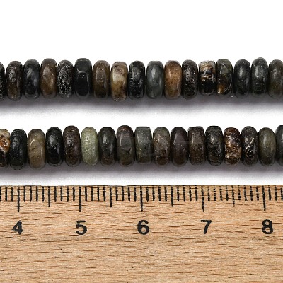 Natural Biotite Jade Beads Strands G-L624-H09-6x2mm-1