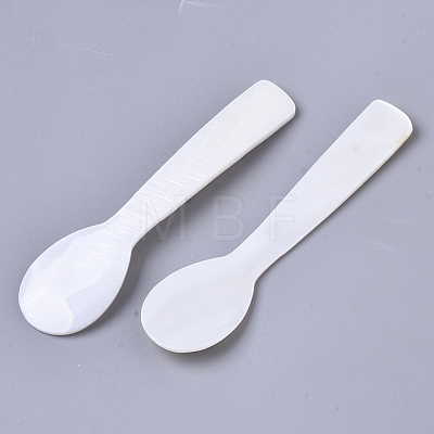 Natural Freshwater Shell Spoons SSHEL-N034-49C-01-1