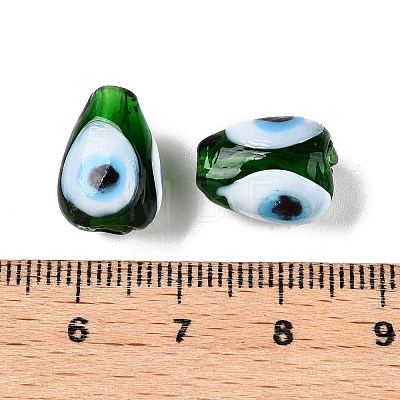 Handmade Evil Eye Lampwork Beads LAMP-T021-16A-1